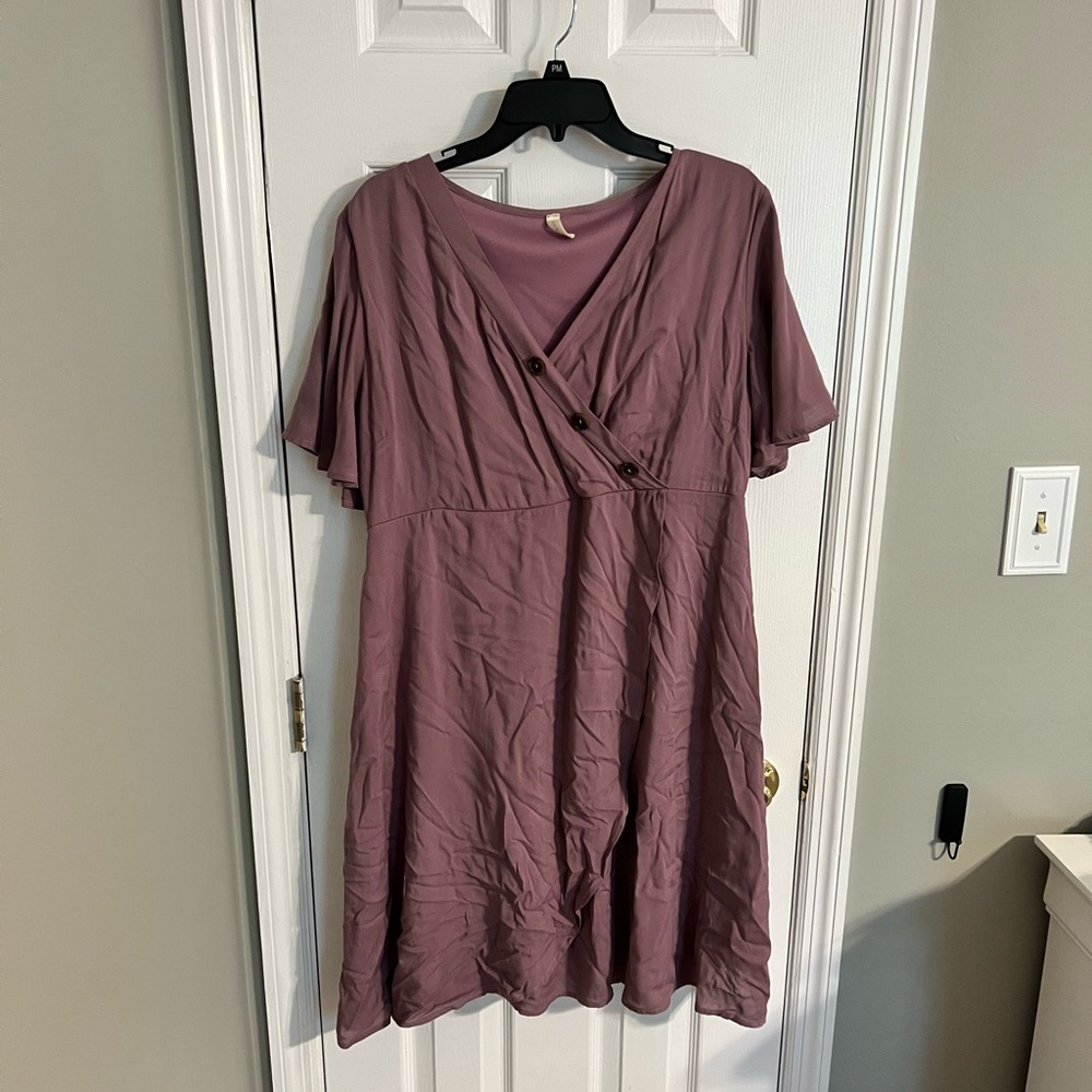 Pink blush maternity dress